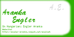 aranka engler business card